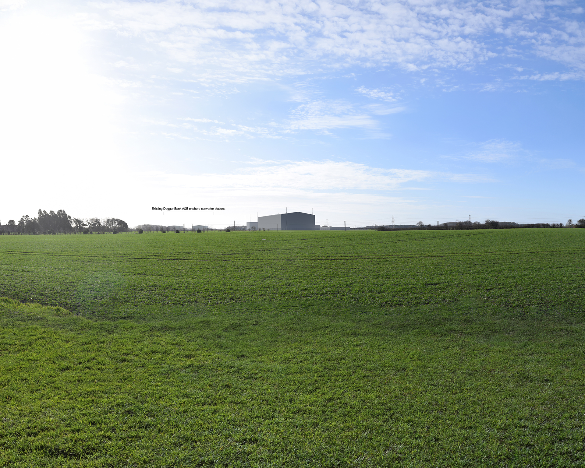 Viewpoint 1: Shepherd Lane - Photomontage of proposed development